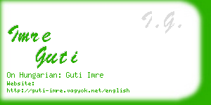 imre guti business card